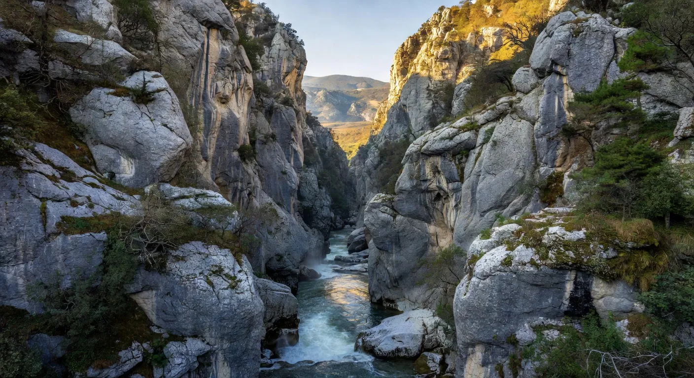 Gorges du Trigrad dans les montagnes des Rhodopes
