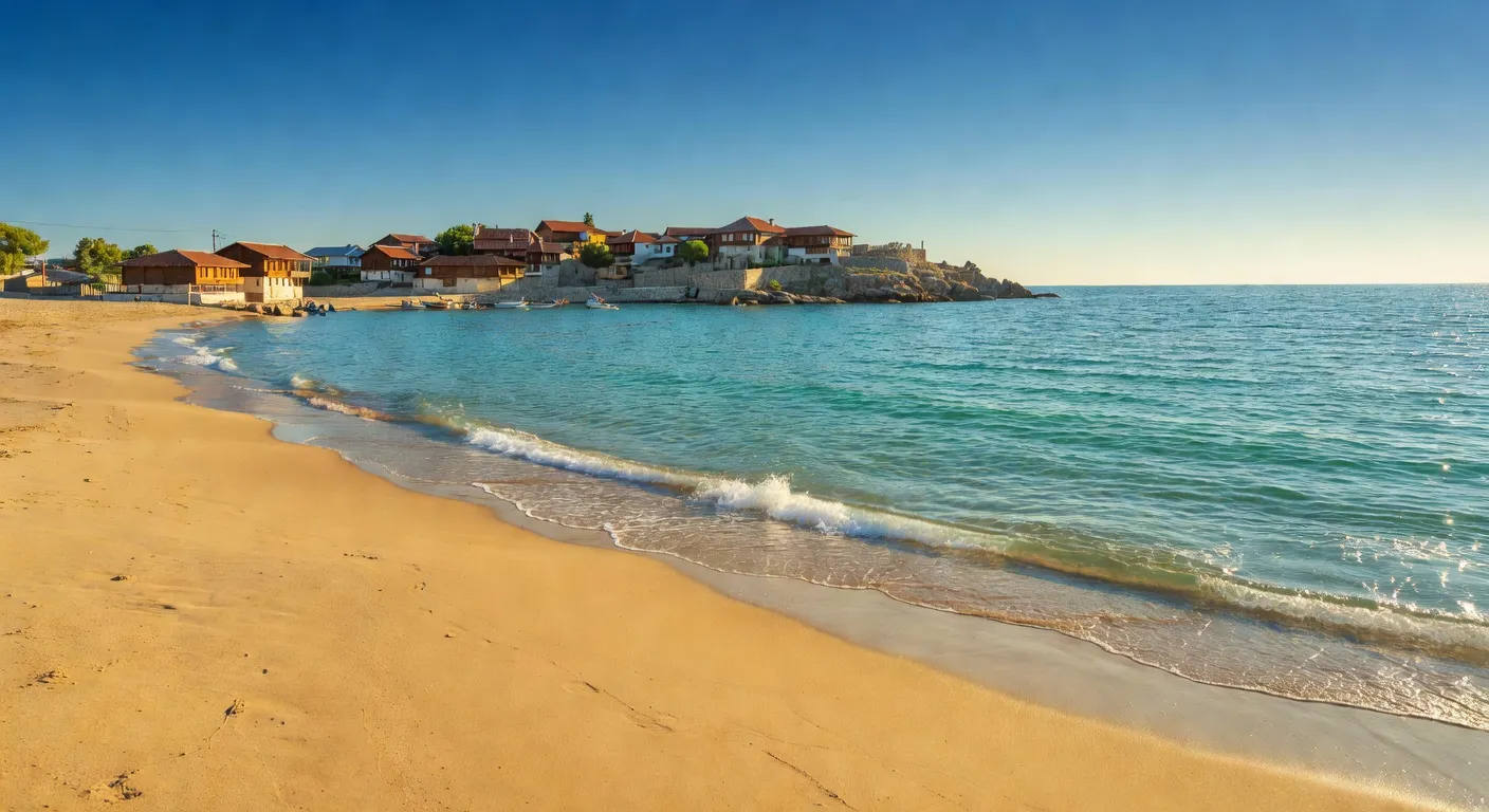 Côte de la mer Noire en Bulgarie, plage de Sozopol