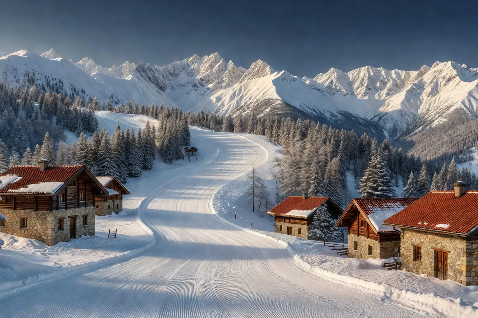 Station de ski de Bansko en Bulgarie en hiver avec pistes et chalets traditionnels enneigés