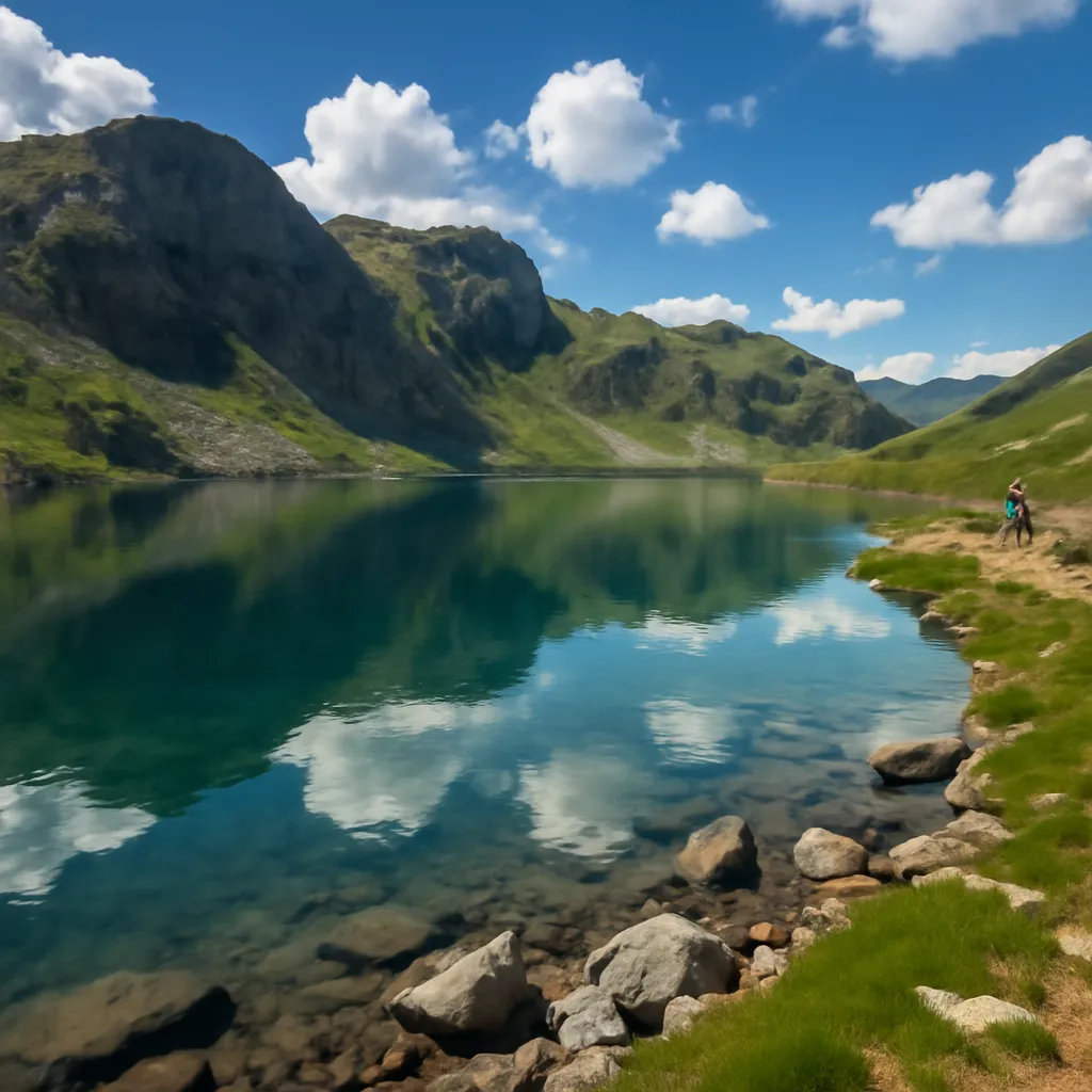 Les sept lacs glaciaires du massif du Rila en Bulgarie vus du sentier de randonnée