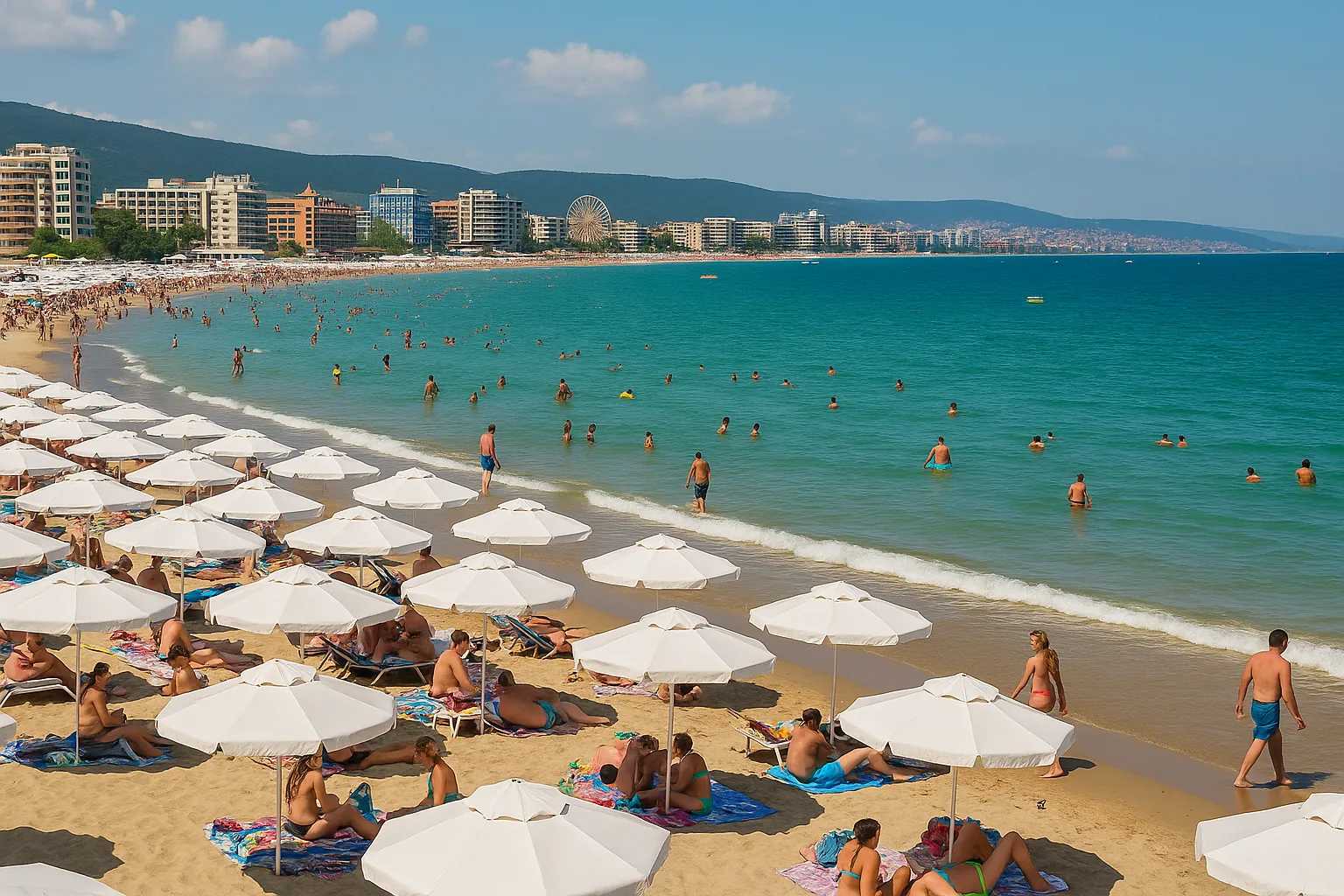 Plage mer Noire Bulgarie : sable fin et stations balnéaires animées