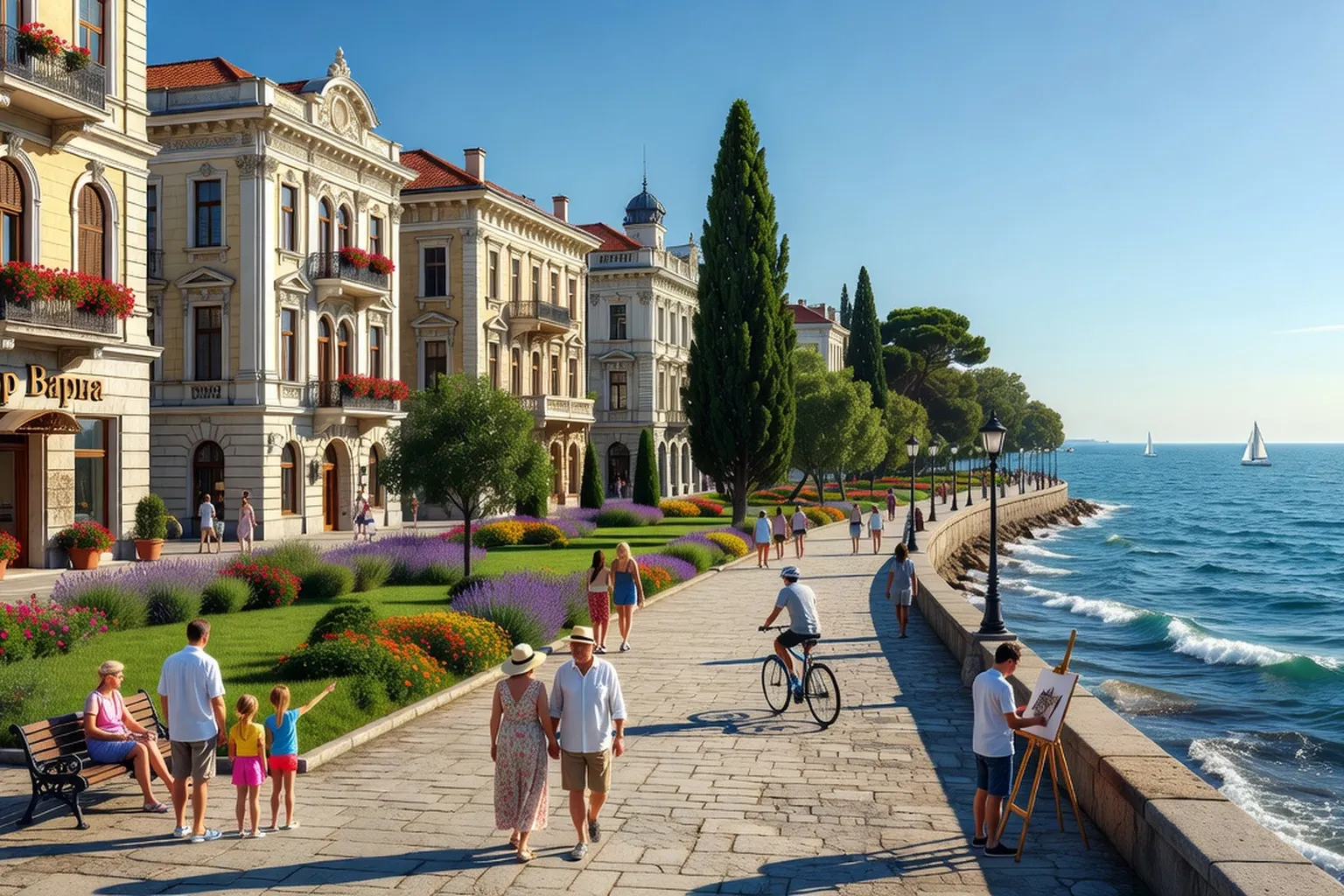 Varna, capitale balnéaire bulgare au bord de la mer Noire