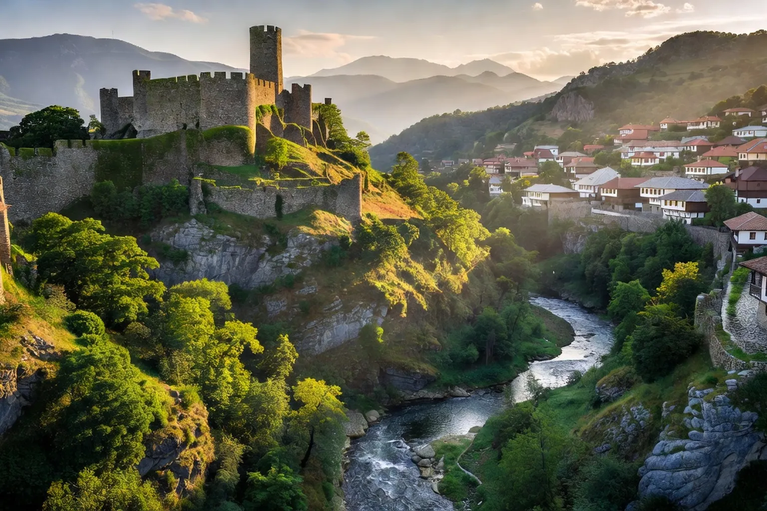 Veliko Tarnovo, forteresse de Tsarevets et collines