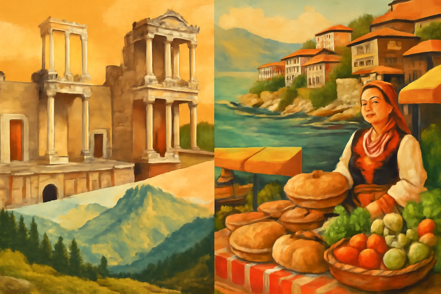 Vue panoramique de Sofia avec la cathédrale Alexandre-Nevski