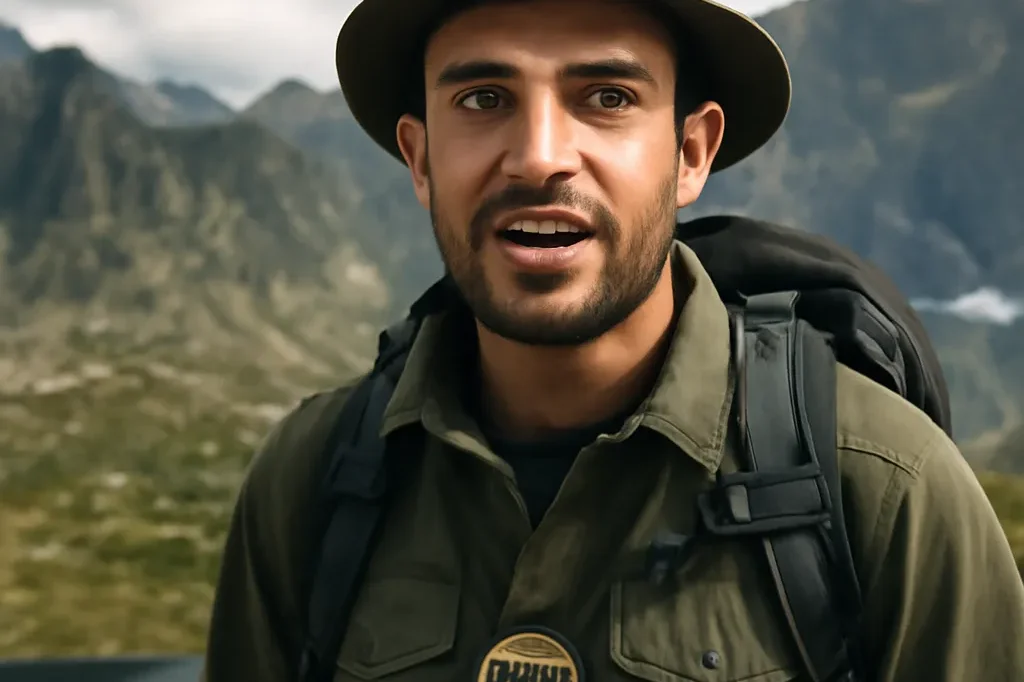 Stoyan Ivanov garde naturaliste observant la faune dans le parc national de Rila en Bulgarie